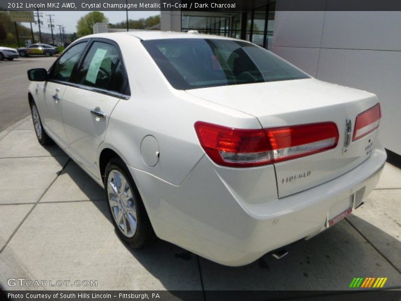 Crystal Champagne Metallic Tri-Coat / Dark Charcoal 2012 Lincoln MKZ AWD
