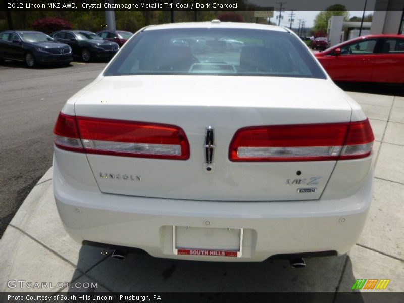 Crystal Champagne Metallic Tri-Coat / Dark Charcoal 2012 Lincoln MKZ AWD