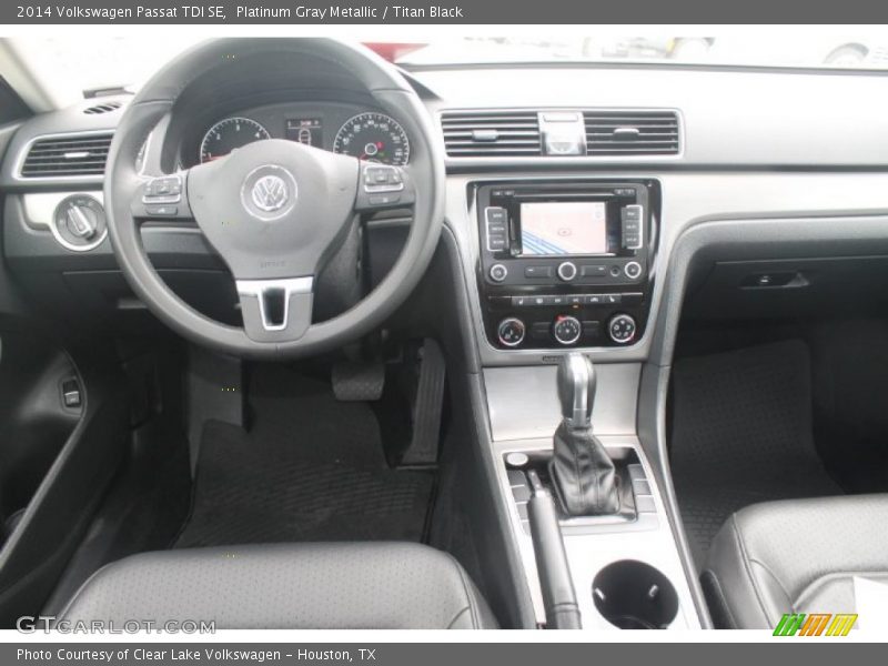 Platinum Gray Metallic / Titan Black 2014 Volkswagen Passat TDI SE