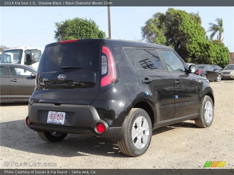 Shadow Black / Black Diamond Woven Cloth 2014 Kia Soul 1.6