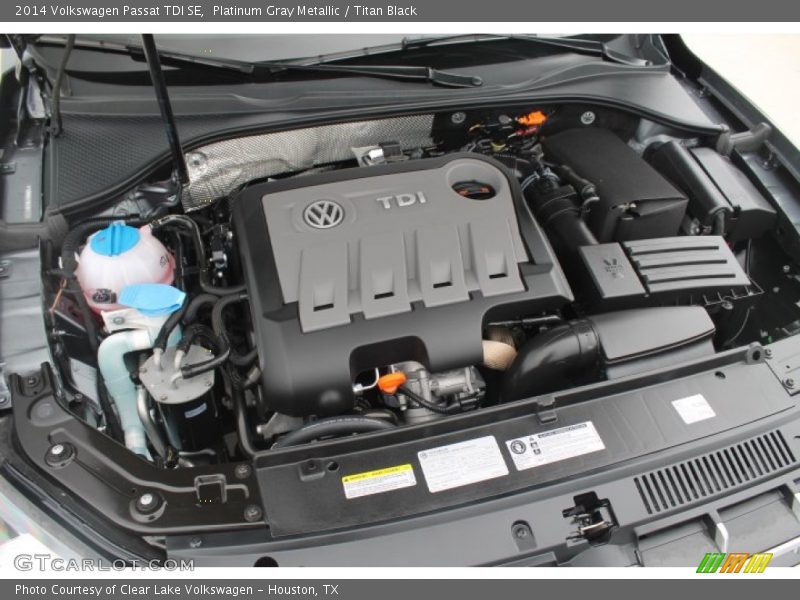 Platinum Gray Metallic / Titan Black 2014 Volkswagen Passat TDI SE