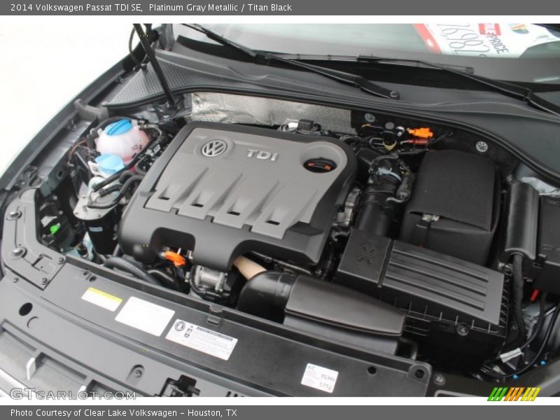 Platinum Gray Metallic / Titan Black 2014 Volkswagen Passat TDI SE