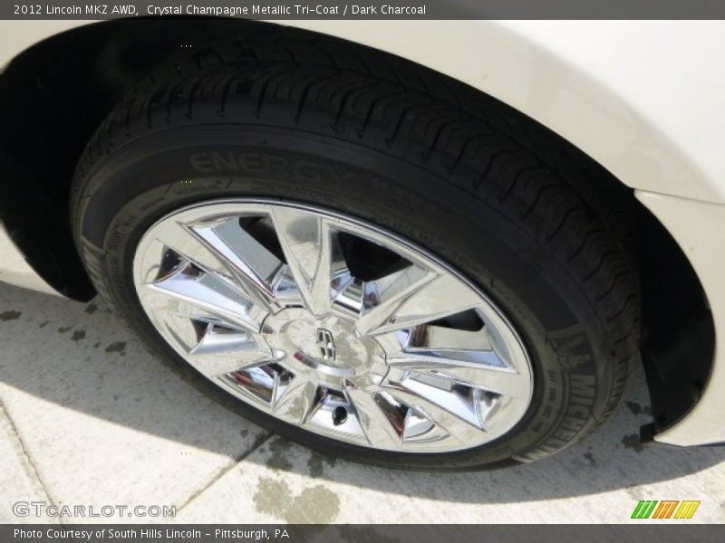 Crystal Champagne Metallic Tri-Coat / Dark Charcoal 2012 Lincoln MKZ AWD