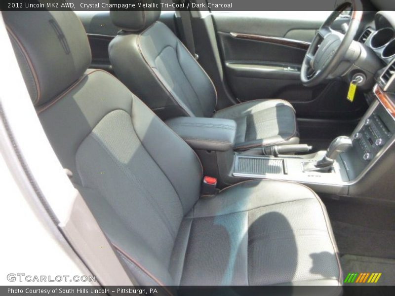 Crystal Champagne Metallic Tri-Coat / Dark Charcoal 2012 Lincoln MKZ AWD