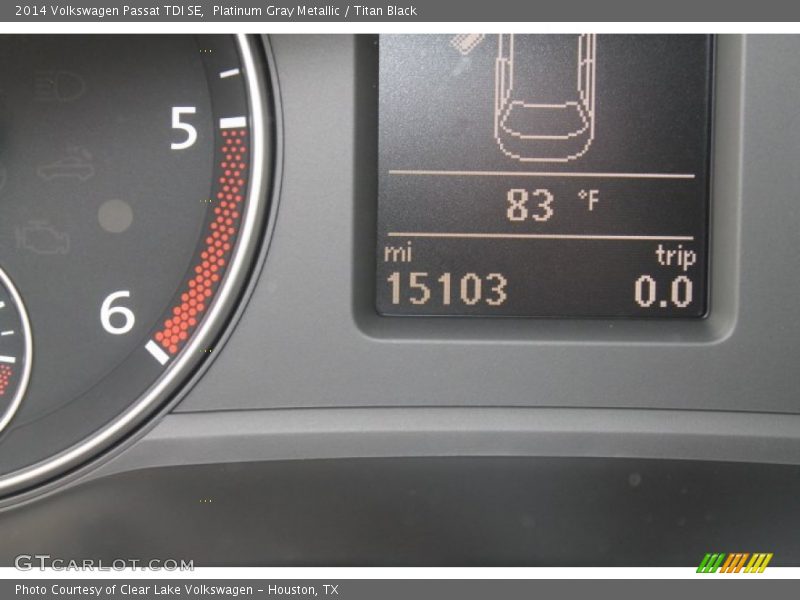 Platinum Gray Metallic / Titan Black 2014 Volkswagen Passat TDI SE
