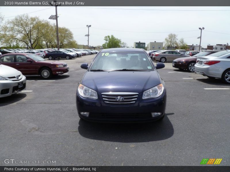 Regatta Blue / Gray 2010 Hyundai Elantra GLS