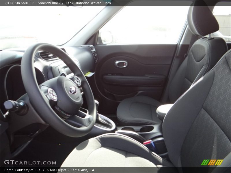 Shadow Black / Black Diamond Woven Cloth 2014 Kia Soul 1.6