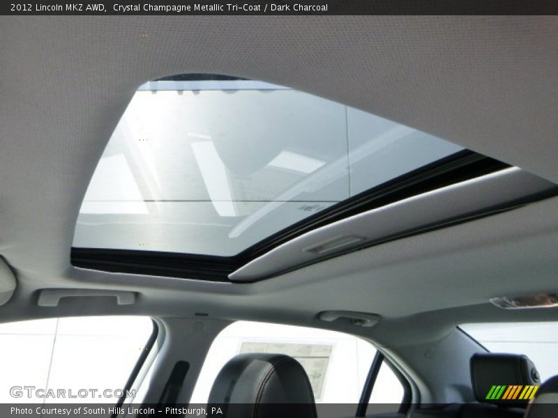 Crystal Champagne Metallic Tri-Coat / Dark Charcoal 2012 Lincoln MKZ AWD