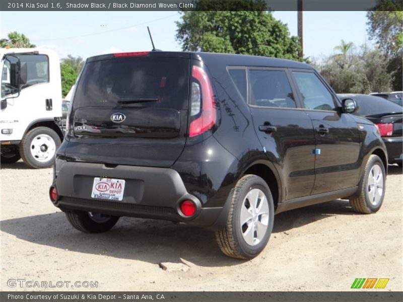 Shadow Black / Black Diamond Woven Cloth 2014 Kia Soul 1.6