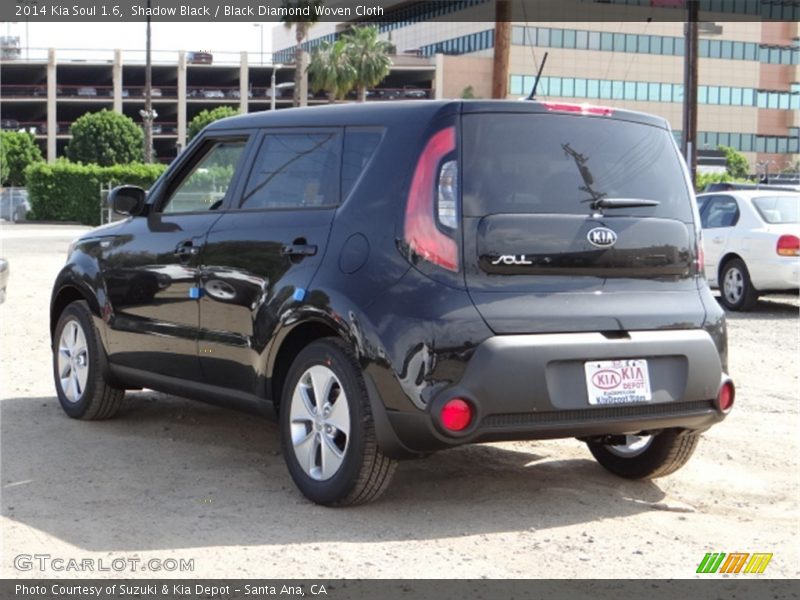 Shadow Black / Black Diamond Woven Cloth 2014 Kia Soul 1.6