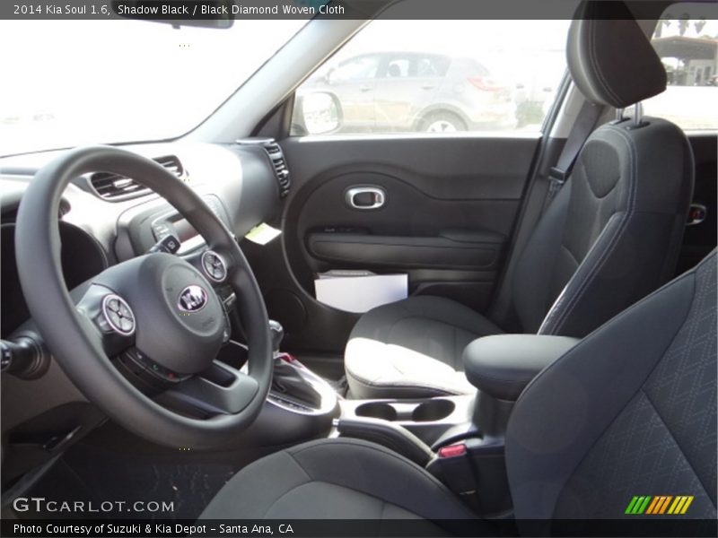 Shadow Black / Black Diamond Woven Cloth 2014 Kia Soul 1.6