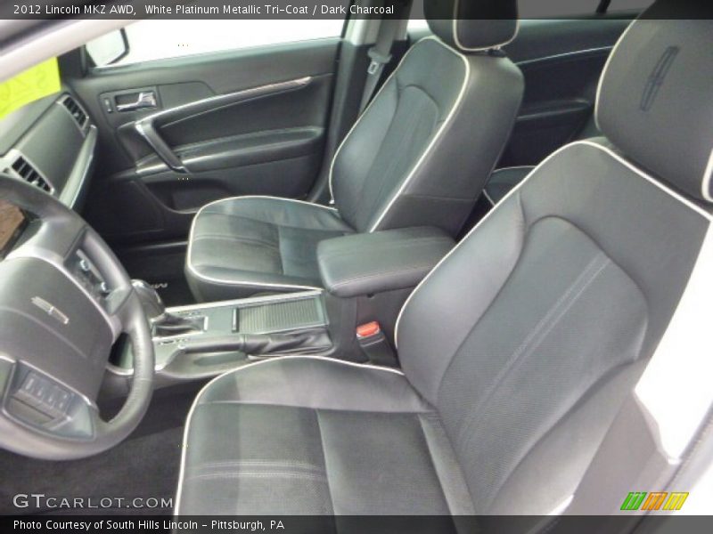 White Platinum Metallic Tri-Coat / Dark Charcoal 2012 Lincoln MKZ AWD