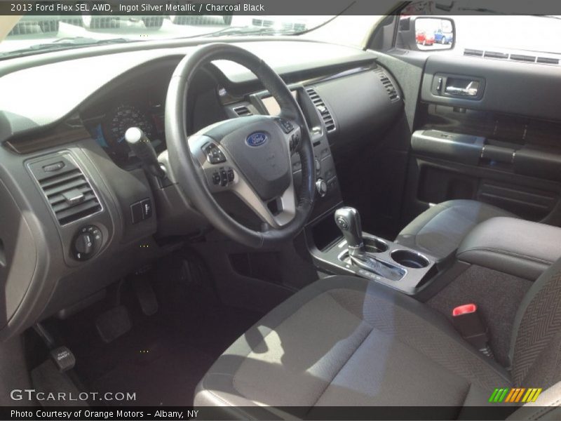 Ingot Silver Metallic / Charcoal Black 2013 Ford Flex SEL AWD