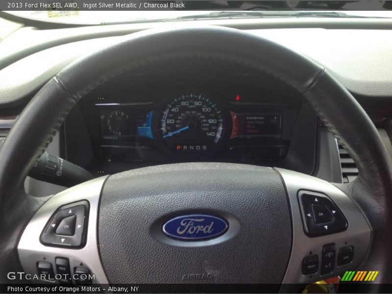 Ingot Silver Metallic / Charcoal Black 2013 Ford Flex SEL AWD