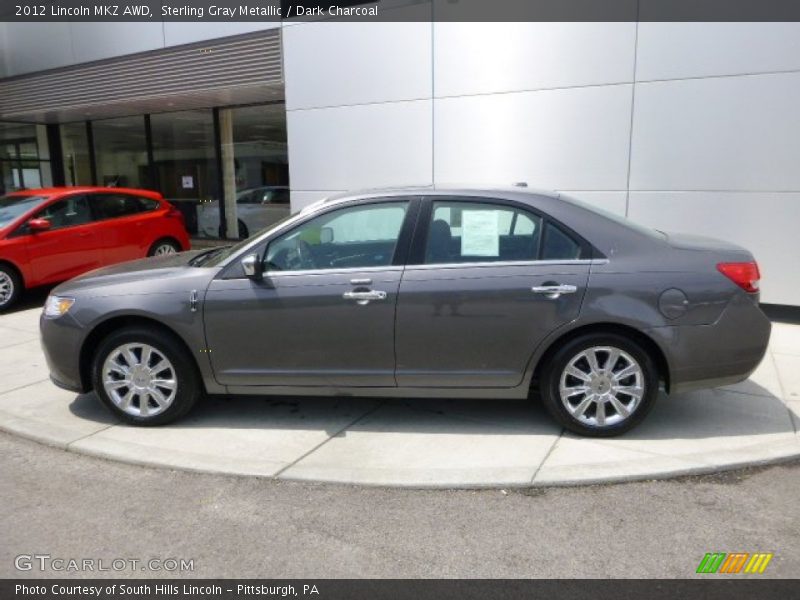 Sterling Gray Metallic / Dark Charcoal 2012 Lincoln MKZ AWD