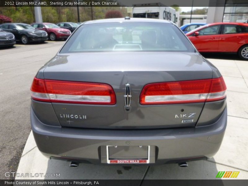 Sterling Gray Metallic / Dark Charcoal 2012 Lincoln MKZ AWD