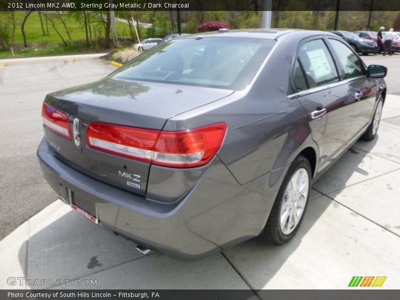 Sterling Gray Metallic / Dark Charcoal 2012 Lincoln MKZ AWD