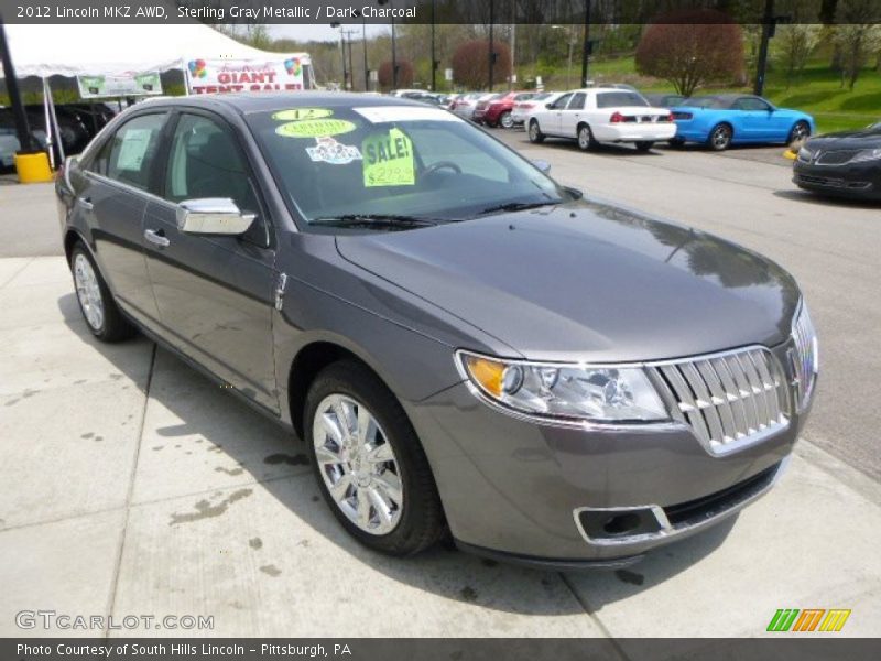 Sterling Gray Metallic / Dark Charcoal 2012 Lincoln MKZ AWD