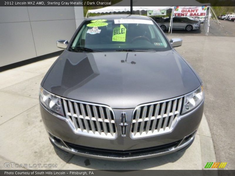 Sterling Gray Metallic / Dark Charcoal 2012 Lincoln MKZ AWD