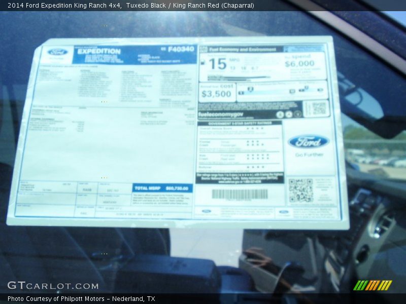 Tuxedo Black / King Ranch Red (Chaparral) 2014 Ford Expedition King Ranch 4x4