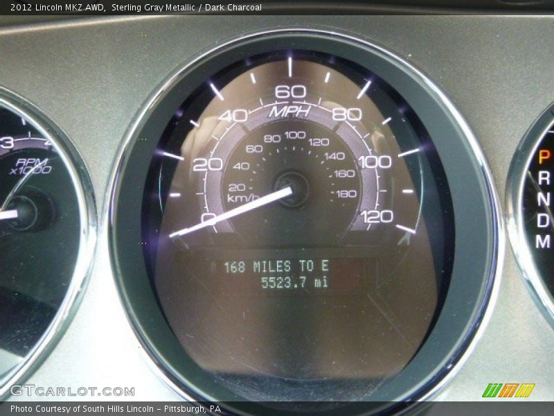 Sterling Gray Metallic / Dark Charcoal 2012 Lincoln MKZ AWD