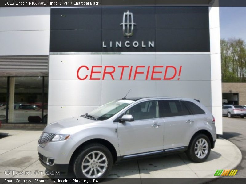 Ingot Silver / Charcoal Black 2013 Lincoln MKX AWD