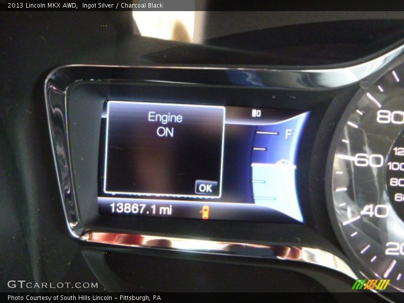 Ingot Silver / Charcoal Black 2013 Lincoln MKX AWD