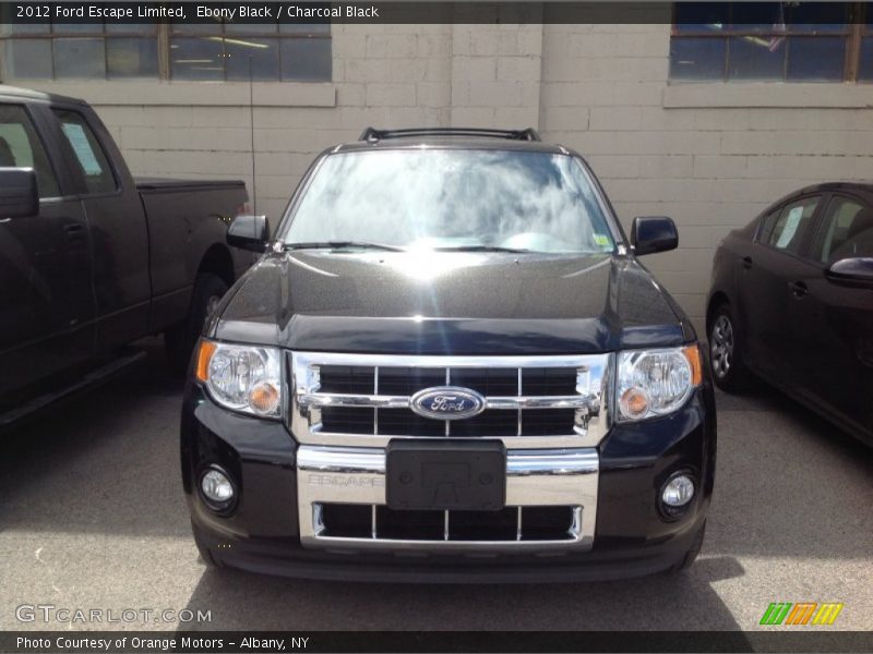 Ebony Black / Charcoal Black 2012 Ford Escape Limited