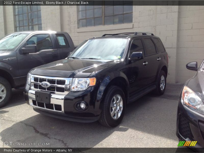 Ebony Black / Charcoal Black 2012 Ford Escape Limited