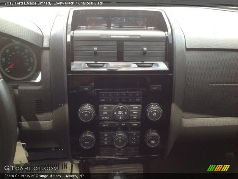 Ebony Black / Charcoal Black 2012 Ford Escape Limited