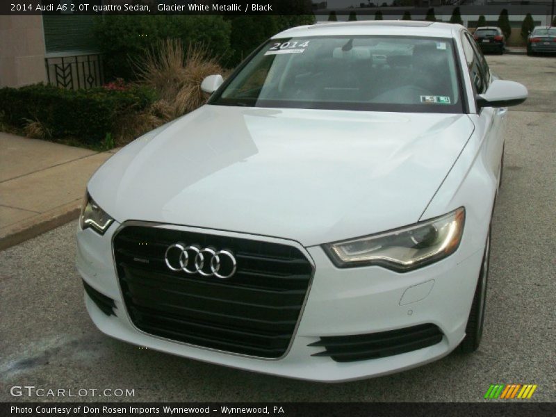Glacier White Metallic / Black 2014 Audi A6 2.0T quattro Sedan