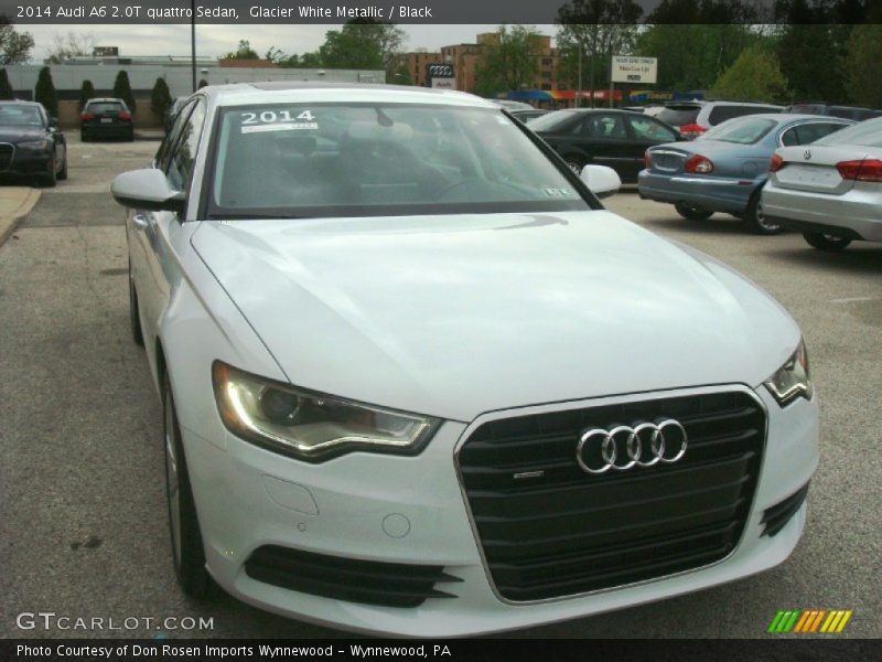 Glacier White Metallic / Black 2014 Audi A6 2.0T quattro Sedan