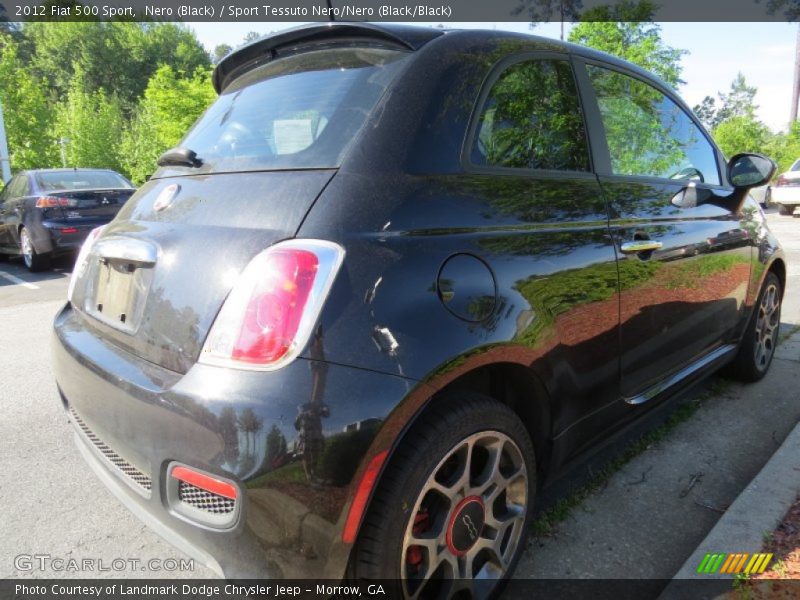 Nero (Black) / Sport Tessuto Nero/Nero (Black/Black) 2012 Fiat 500 Sport