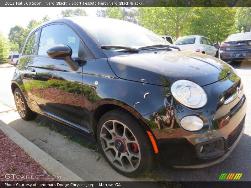 Nero (Black) / Sport Tessuto Nero/Nero (Black/Black) 2012 Fiat 500 Sport