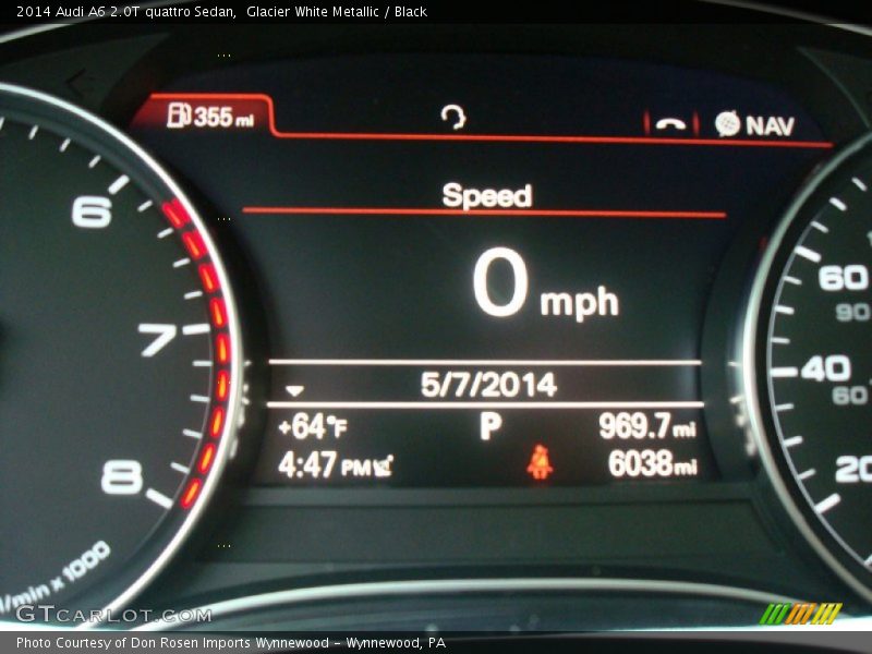 Glacier White Metallic / Black 2014 Audi A6 2.0T quattro Sedan