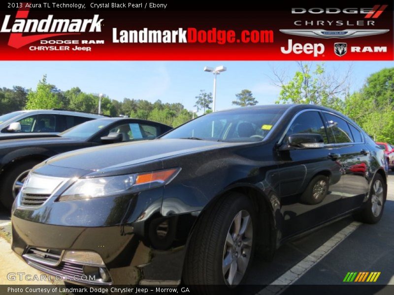 Crystal Black Pearl / Ebony 2013 Acura TL Technology