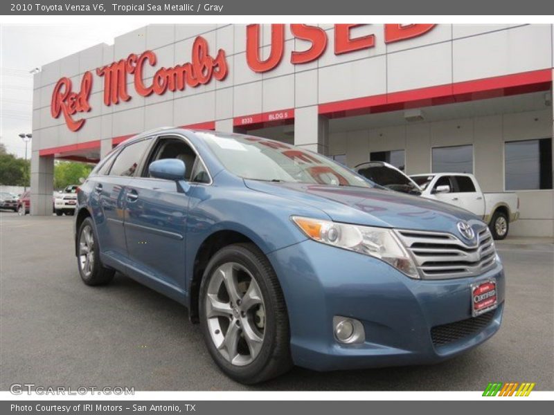 Tropical Sea Metallic / Gray 2010 Toyota Venza V6