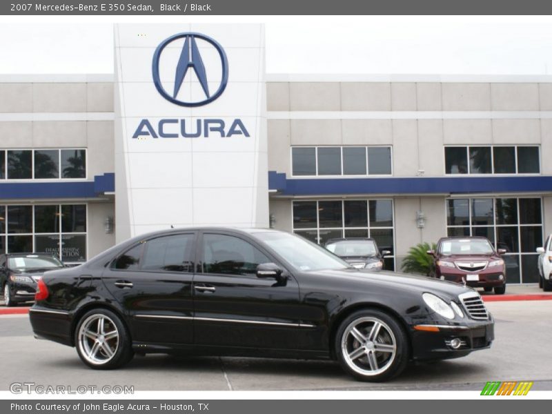 Black / Black 2007 Mercedes-Benz E 350 Sedan
