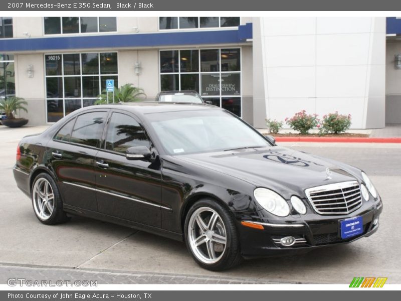 Black / Black 2007 Mercedes-Benz E 350 Sedan