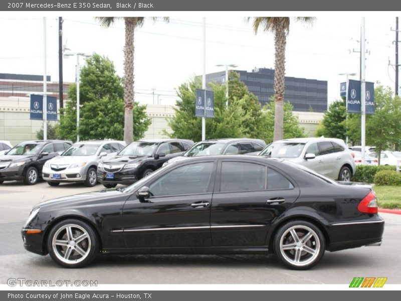 Black / Black 2007 Mercedes-Benz E 350 Sedan