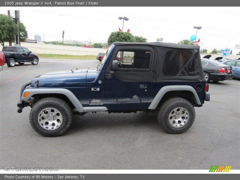 Patriot Blue Pearl / Khaki 2005 Jeep Wrangler X 4x4