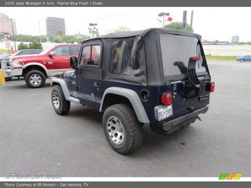 Patriot Blue Pearl / Khaki 2005 Jeep Wrangler X 4x4