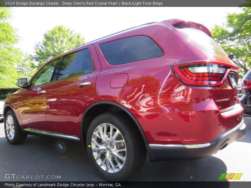 Deep Cherry Red Crystal Pearl / Black/Light Frost Beige 2014 Dodge Durango Citadel