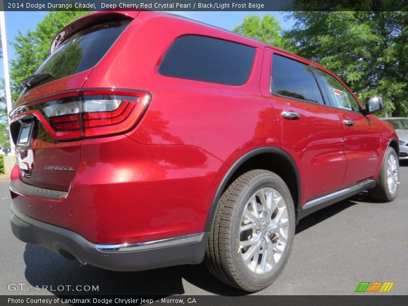 Deep Cherry Red Crystal Pearl / Black/Light Frost Beige 2014 Dodge Durango Citadel