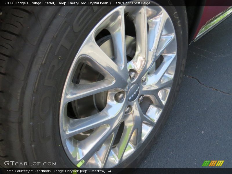 Deep Cherry Red Crystal Pearl / Black/Light Frost Beige 2014 Dodge Durango Citadel