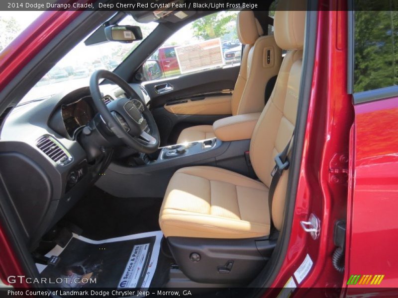 Deep Cherry Red Crystal Pearl / Black/Light Frost Beige 2014 Dodge Durango Citadel