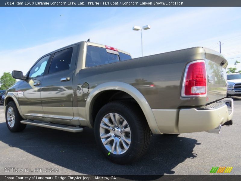 Prairie Pearl Coat / Longhorn Canyon Brown/Light Frost 2014 Ram 1500 Laramie Longhorn Crew Cab
