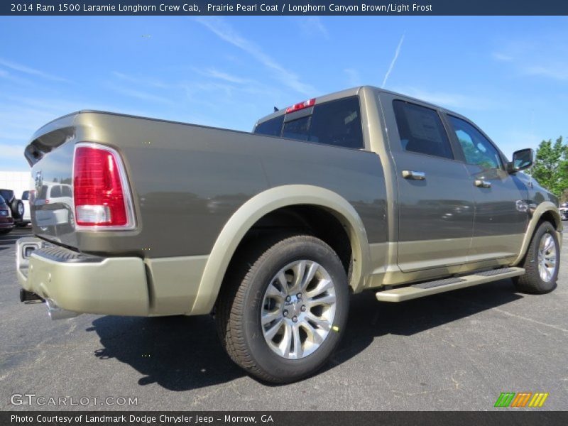 Prairie Pearl Coat / Longhorn Canyon Brown/Light Frost 2014 Ram 1500 Laramie Longhorn Crew Cab