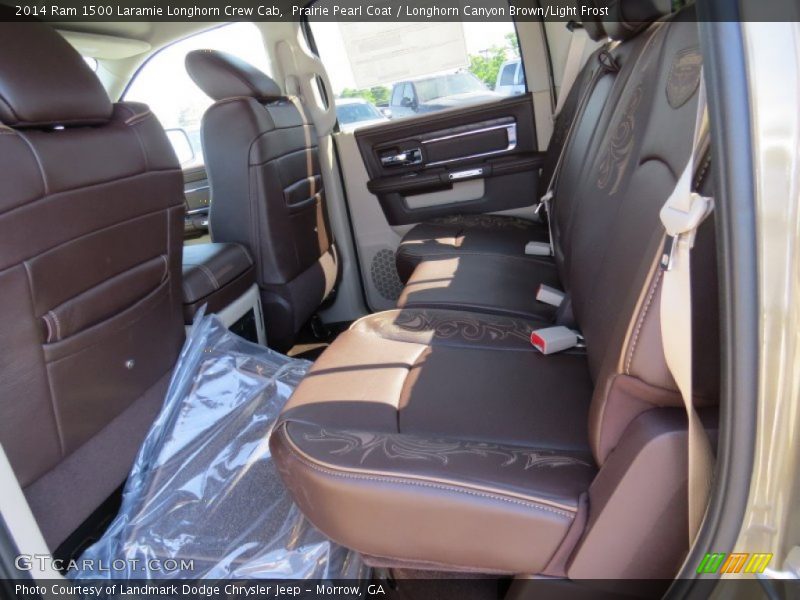 Prairie Pearl Coat / Longhorn Canyon Brown/Light Frost 2014 Ram 1500 Laramie Longhorn Crew Cab