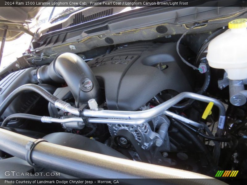 Prairie Pearl Coat / Longhorn Canyon Brown/Light Frost 2014 Ram 1500 Laramie Longhorn Crew Cab
